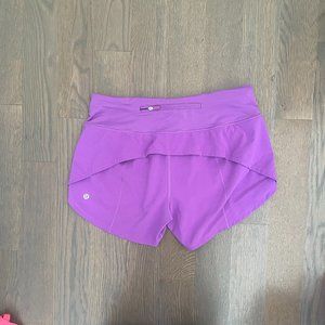 Lululemon Speed up Shorts RARE - moonlight magenta - size 6